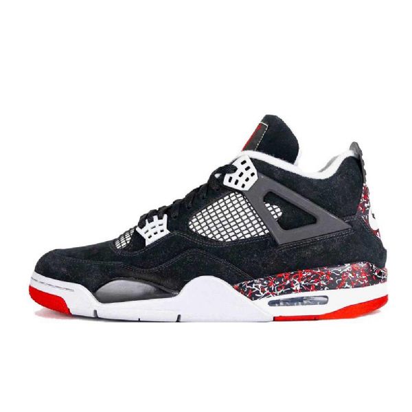 Nike Drake Ovo X Jordan 4 Splatter Sko Herre Svarte