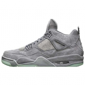 Nike Kaws X Air Jordan 4 Sko Herre Grå