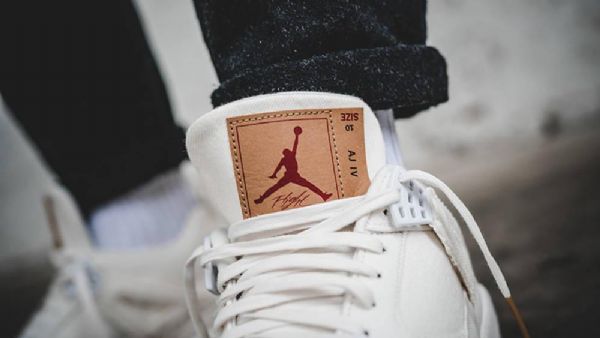 Nike Levis X Air Jordan 4 Sko Herre Hvite