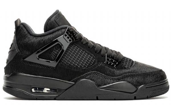 Nike Olivia Kim X Air Jordan 4 Retro Basketball Shoes Dame Svarte