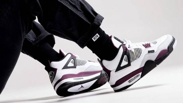 Nike Psg X Jordan 4 Sko Dame Hvite Grå