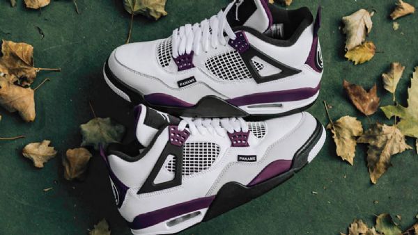 Nike Psg X Jordan 4 Sko Dame Hvite Grå