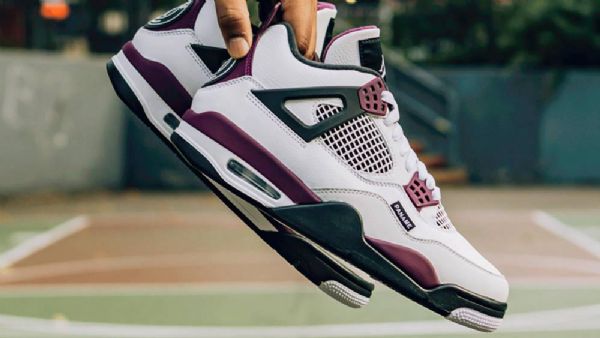 Nike Psg X Jordan 4 Sko Dame Hvite Grå