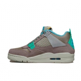 Nike Union X Air Jordan 4 30th Anniversary Taupe Haze Fury Sko Dame Grå