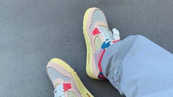 Nike Union X Air Jordan 4 Guava Ice Sko Dame Korall