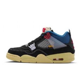 Nike Union X Air Jordan 4 Off Noir Sko Dame Svarte