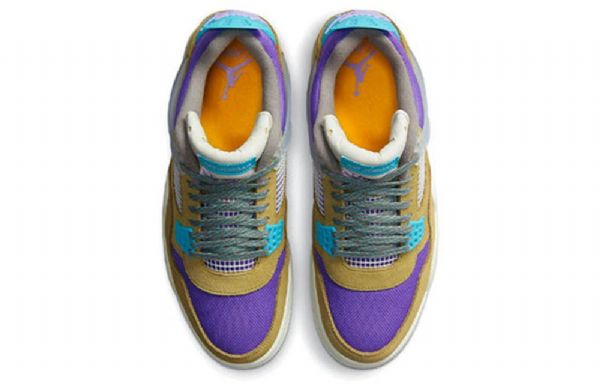 Nike Union La X Air Jordan 4 Retro Basketball Shoes Herre Multicolor