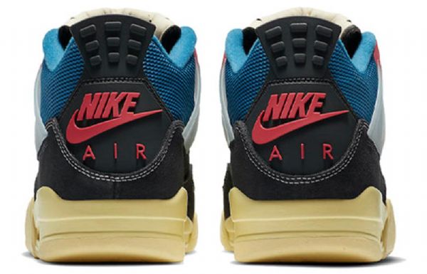 Nike Union La X Air Jordan 4 Retro Basketball Shoes Herre Svarte
