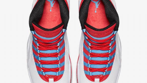 Nike Air Jordan 10 Chicago Sko Herre Hvite Rød