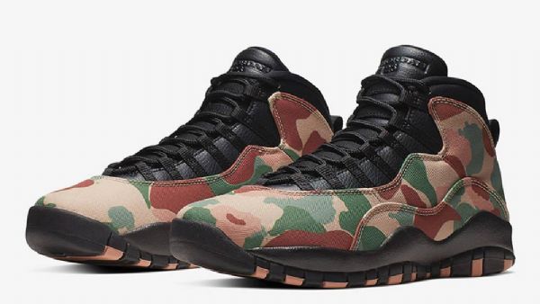 Nike Air Jordan 10 Desert Sko Herre Camouflage Svarte
