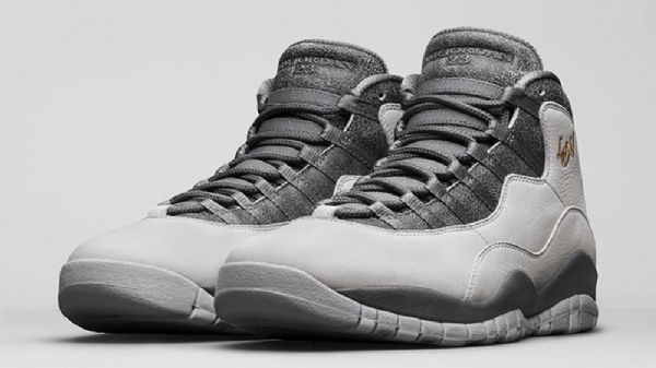 Nike Air Jordan 10 London Sko Herre Svarte Grå