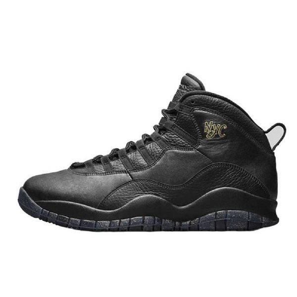 Nike Air Jordan 10 Nyc Sko Herre Svarte