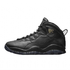Nike Air Jordan 10 Nyc Sko Herre Svarte