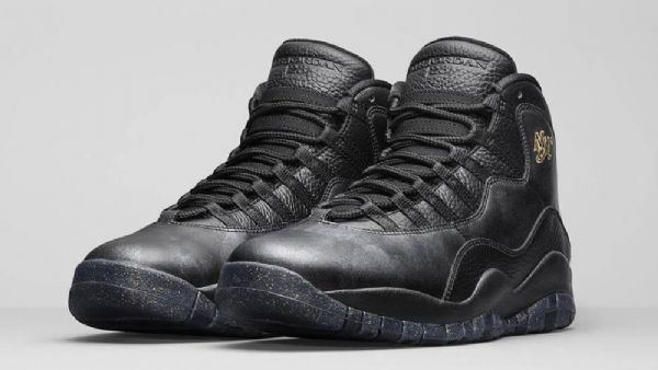 Nike Air Jordan 10 Nyc Sko Herre Svarte