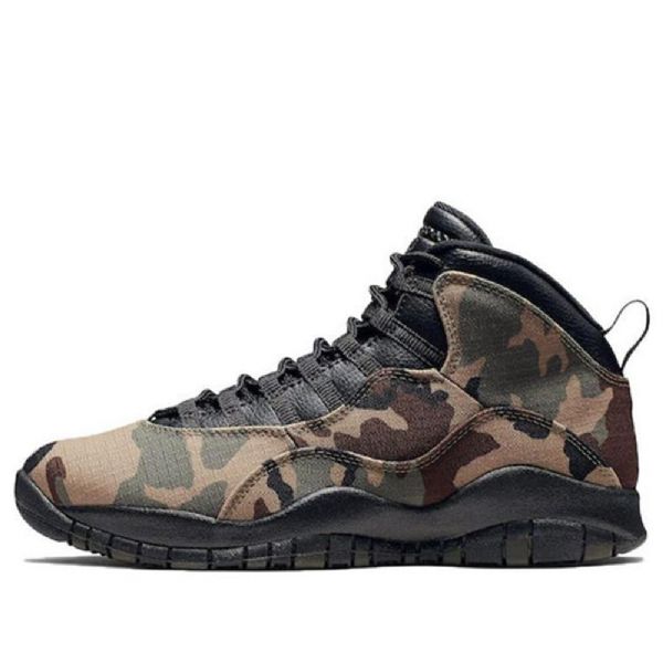 Nike Air Jordan 10 Retro Basketball Shoes Herre Camouflage