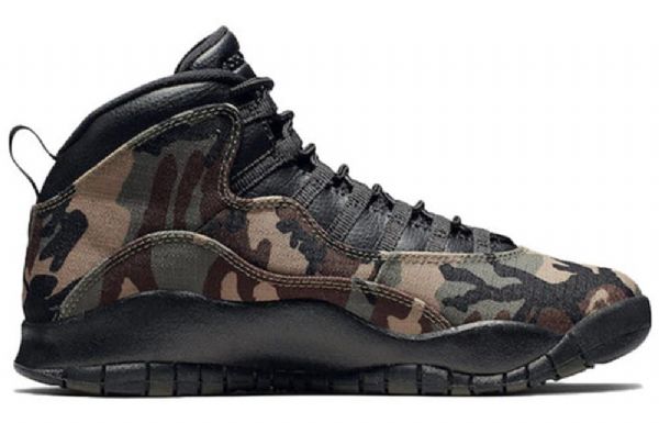 Nike Air Jordan 10 Retro Basketball Shoes Herre Camouflage