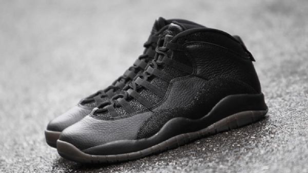 Nike Air Jordan 10 Retro Ovo Sko Herre Svarte
