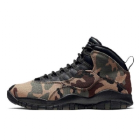 Nike Air Jordan 10 Woodland Sko Herre Camouflage Svarte