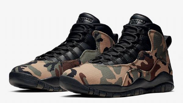 Nike Air Jordan 10 Woodland Sko Herre Camouflage Svarte