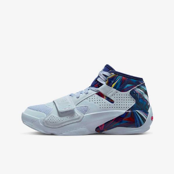 Nike Air Jordan Zion 2 Basketsko Barn Hvite Multicolor