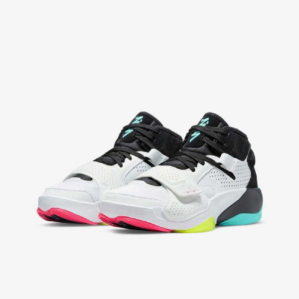 Nike Air Jordan Zion 2 Basketsko Barn Hvite Multicolor