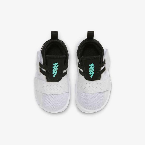 Nike Air Jordan Zion 2 Sko Barn Hvite Svarte Turkis
