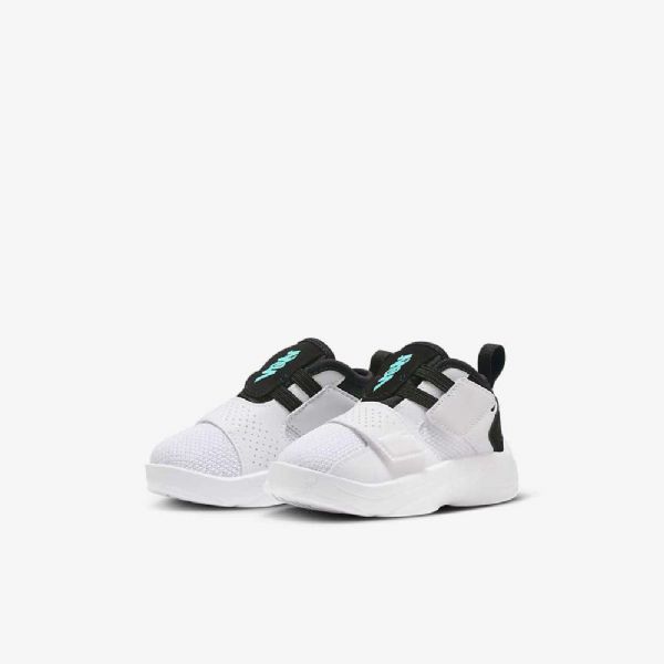 Nike Air Jordan Zion 2 Sko Barn Hvite Svarte Turkis