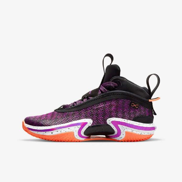 Nike Air Jordan Xxxvi Basketsko Barn Svarte Hvite Mango