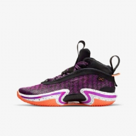 Nike Air Jordan Xxxvi Basketsko Barn Svarte Hvite Mango