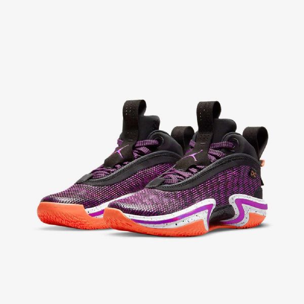 Nike Air Jordan Xxxvi Basketsko Barn Svarte Hvite Mango