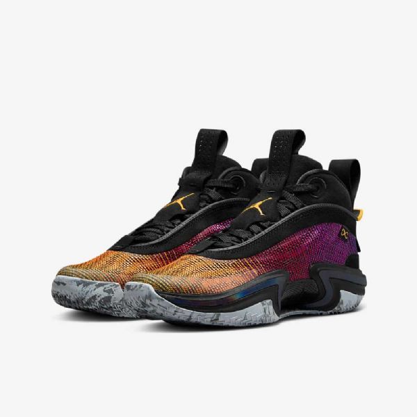 Nike Air Jordan Xxxvi Basketsko Barn Svarte Lilla