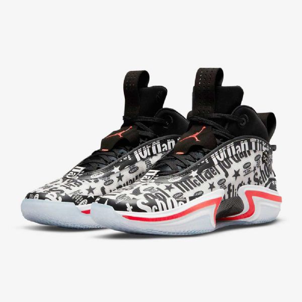 Nike Air Jordan Xxxvi Fs Basketsko Herre Svarte Hvite