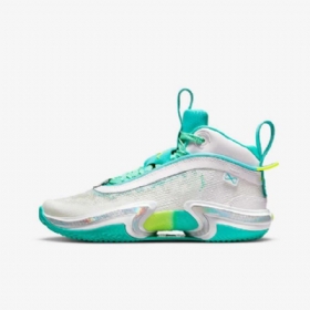 Nike Air Jordan Xxxvi Guo Basketsko Barn Hvite Sølv