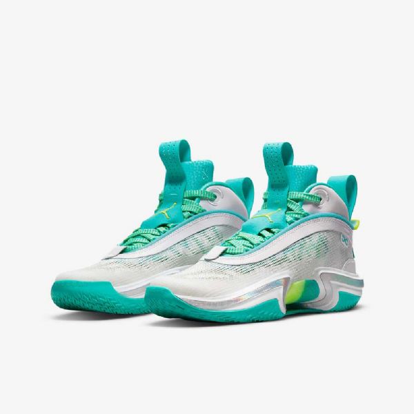 Nike Air Jordan Xxxvi Guo Basketsko Barn Hvite Sølv