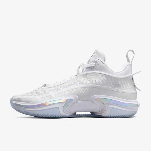 Nike Air Jordan Xxxvi Low Tops Basketsko Herre Hvite Sølv