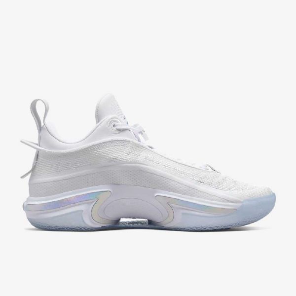 Nike Air Jordan Xxxvi Low Tops Basketsko Herre Hvite Sølv