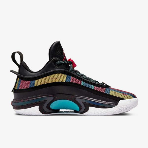 Nike Air Jordan Xxxvi Low Tops Basketsko Herre Svarte Multicolor