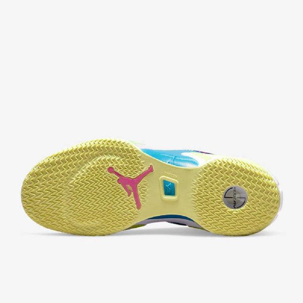 Nike Air Jordan Xxxvi Low Tops Luka Pf Basketsko Herre Blå Lilla Rosa Grønn