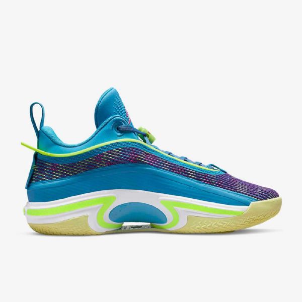 Nike Air Jordan Xxxvi Low Tops Luka Pf Basketsko Herre Blå Lilla Rosa Grønn