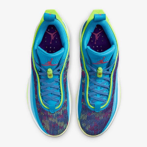 Nike Air Jordan Xxxvi Low Tops Luka Pf Basketsko Herre Blå Lilla Rosa Grønn