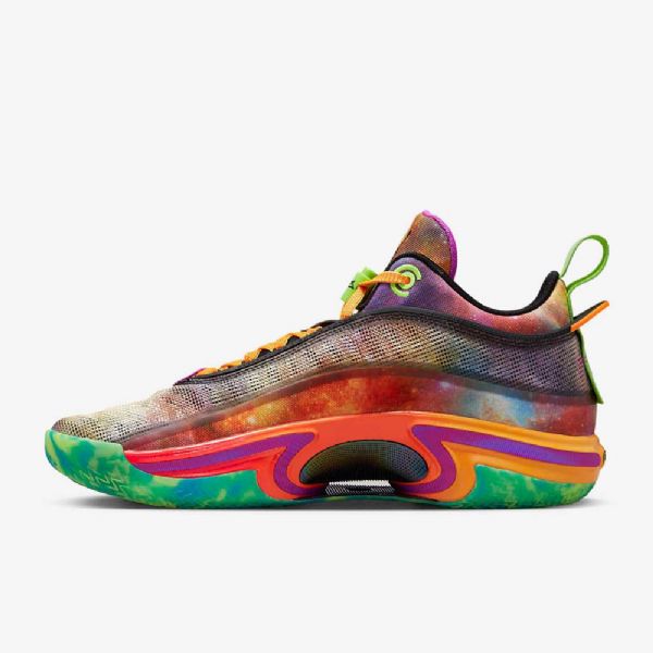 Nike Air Jordan Xxxvi Low Tops Pe Basketsko Herre Svarte Grønn