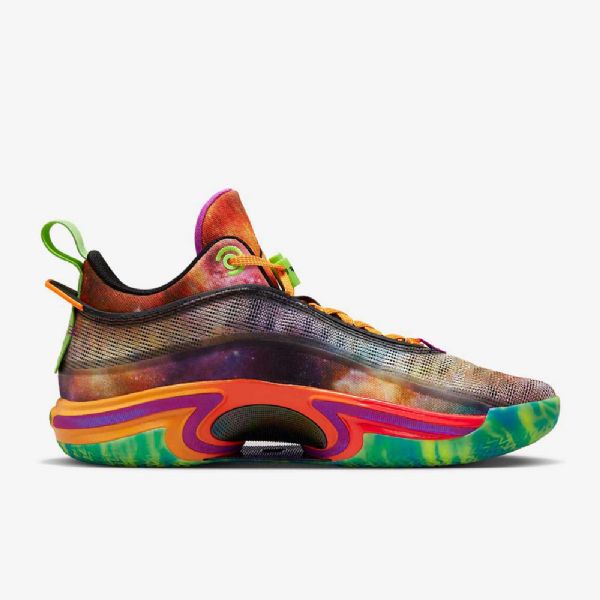 Nike Air Jordan Xxxvi Low Tops Pe Basketsko Herre Svarte Grønn