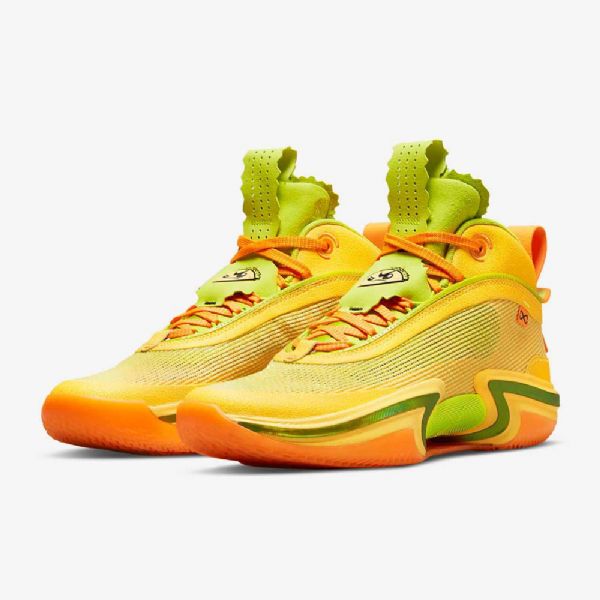 Nike Air Jordan Xxxvi Taco Jay Basketsko Herre Gul Grønn Svarte