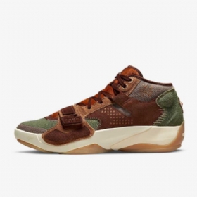 Nike Air Jordan Zion 2 Basketsko Herre Brune Grønn