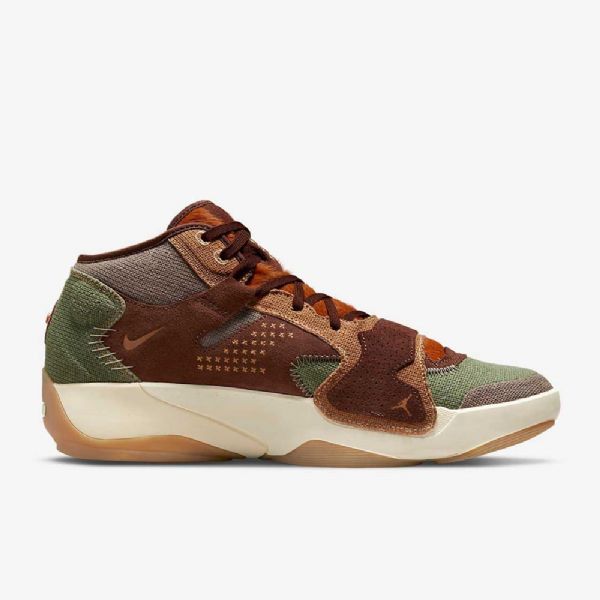 Nike Air Jordan Zion 2 Basketsko Herre Brune Grønn