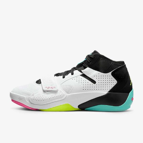 Nike Air Jordan Zion 2 Basketsko Herre Hvite Svarte Turkis