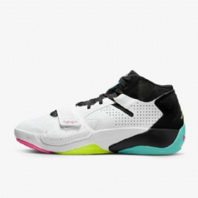 Nike Air Jordan Zion 2 Basketsko Herre Hvite Svarte Turkis