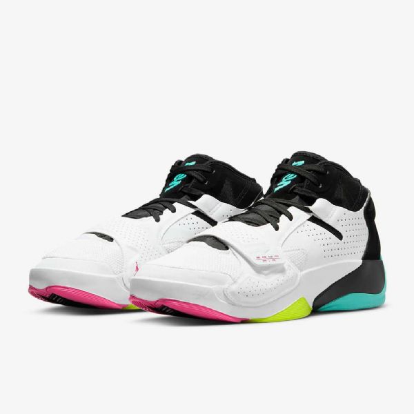 Nike Air Jordan Zion 2 Basketsko Herre Hvite Svarte Turkis