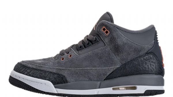Nike Air Jordan 3 Anthracite Bronze Gg Sko Herre Grå