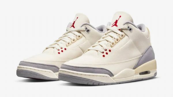 Nike Air Jordan 3 Canvas Muslin Sko Dame Khaki